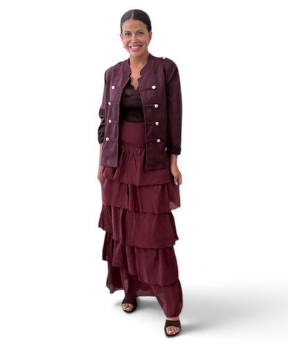 Chaqueta Napoleón Burdeos