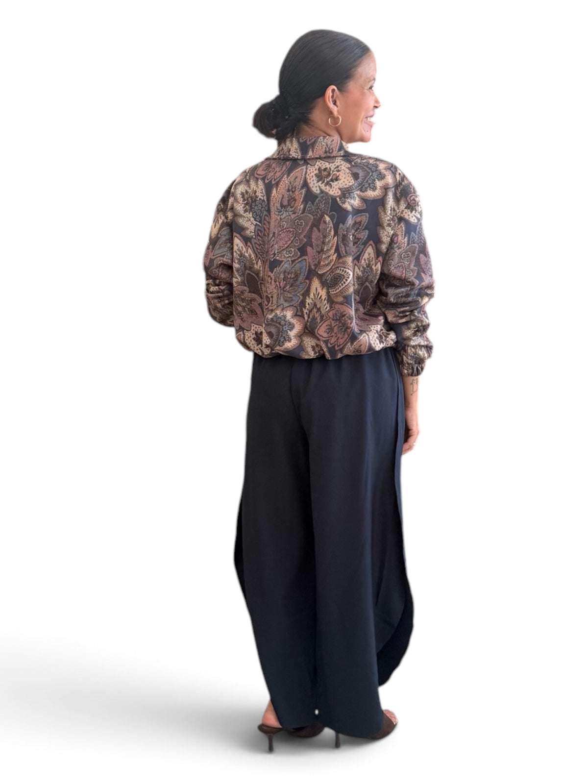 Bomber floral azul