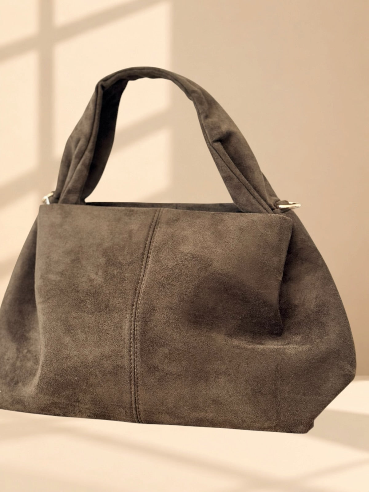 Bolso serraje verde kakhi