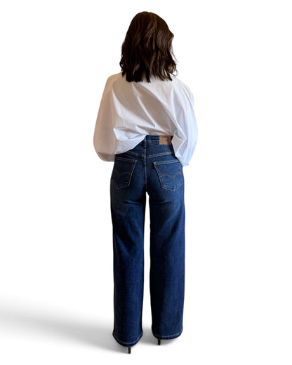 Jeans wide leg faja