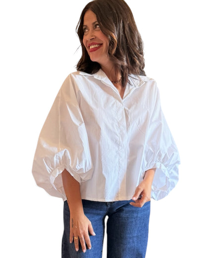Camisa mangas blanca