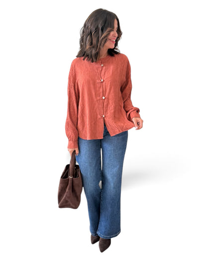 Camisa Oriental teja
