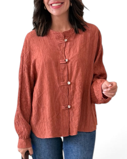 Camisa Oriental teja