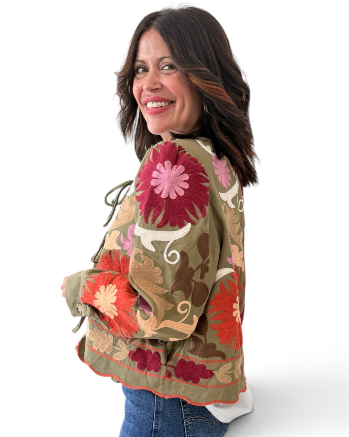 Chaqueta Bordada India