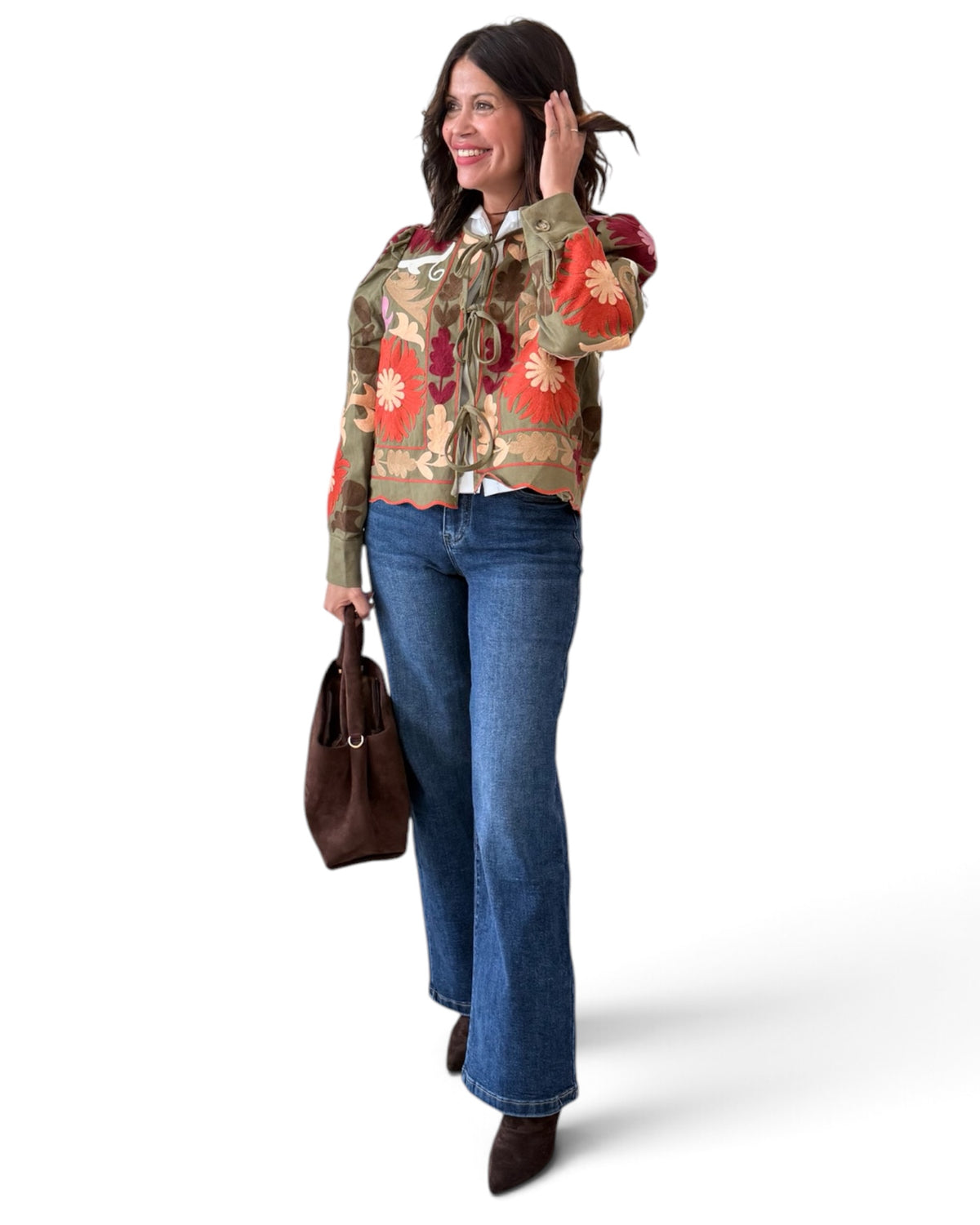 Chaqueta Bordada India