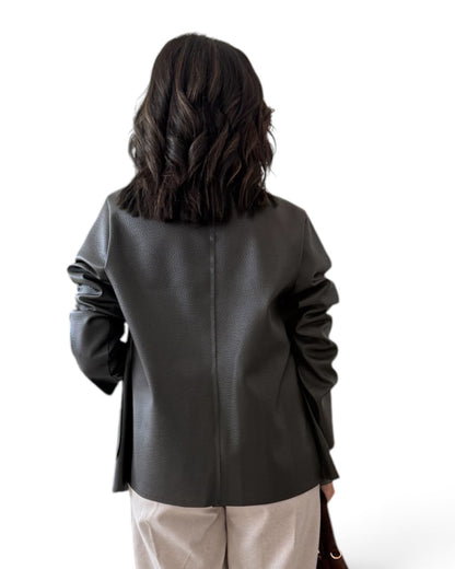 Blazer polipiel chocolate