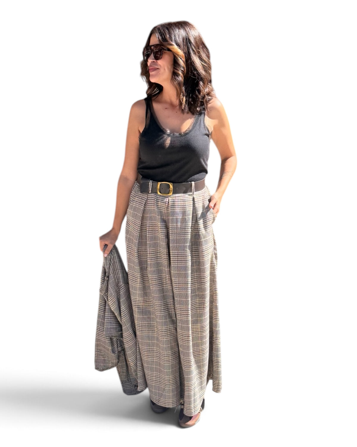 Pantalón p.gallo oversize
