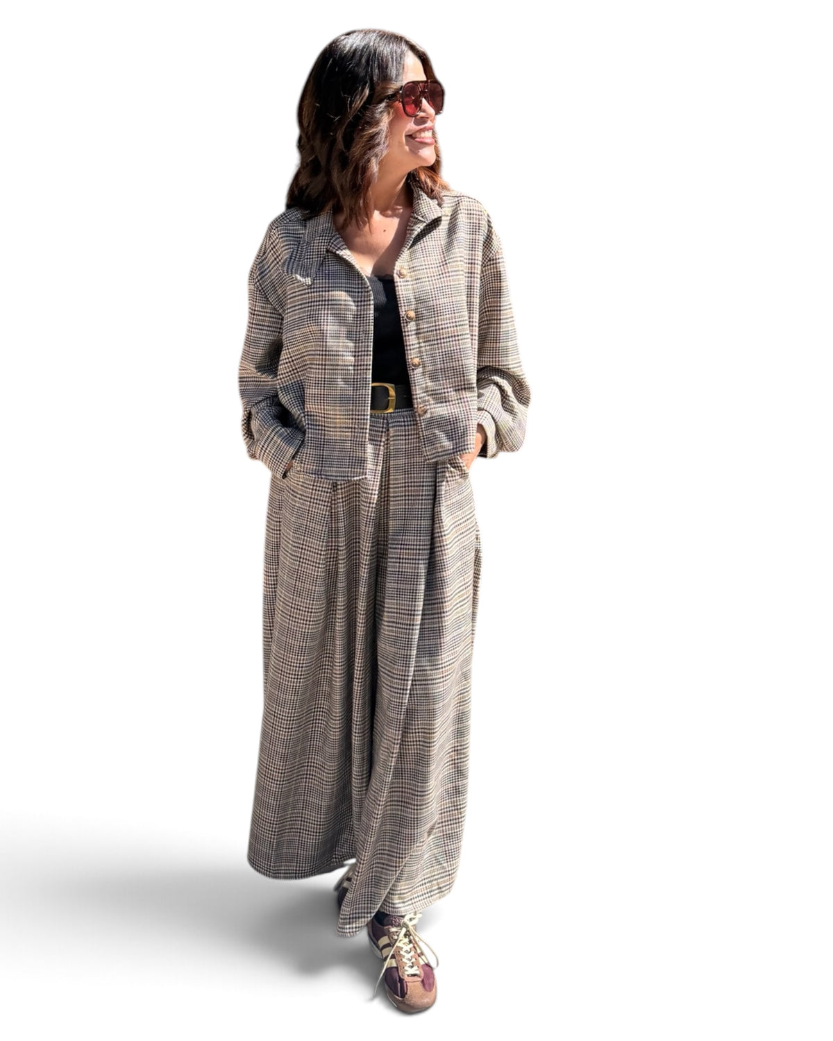 Pantalón p.gallo oversize