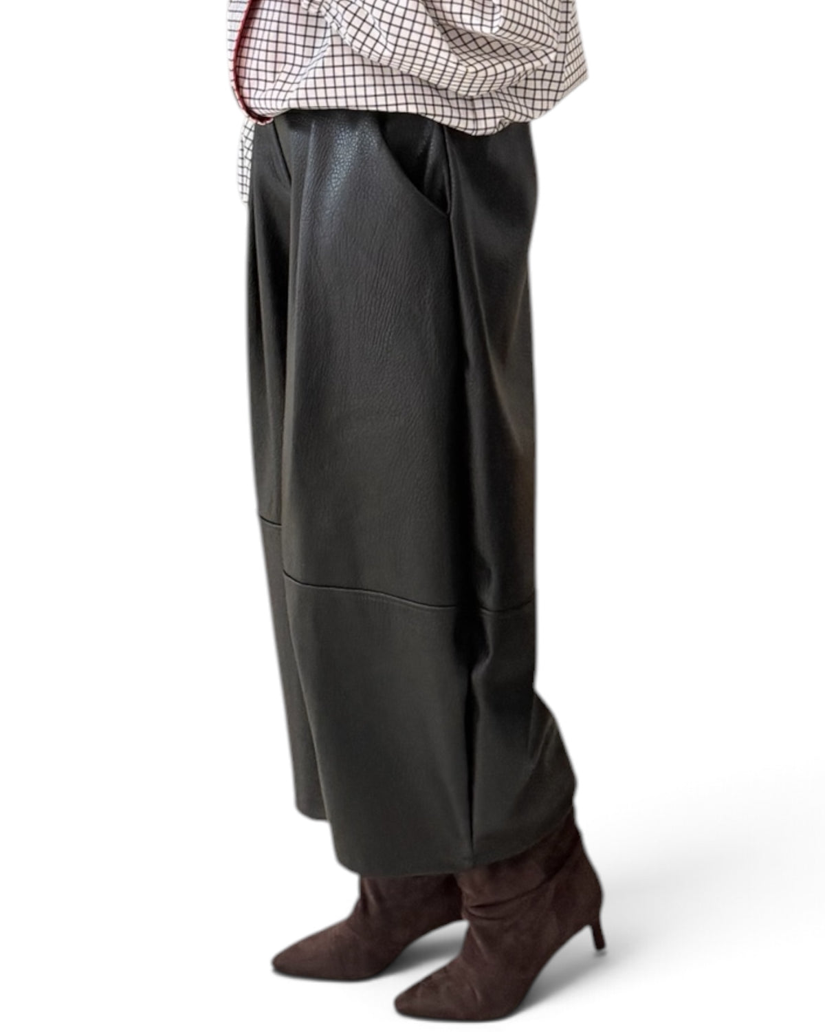 Pantalón ballon polipiel negros