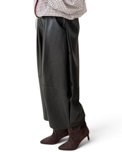 Pantalón ballon polipiel negros