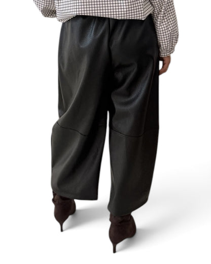 Pantalón ballon polipiel negros
