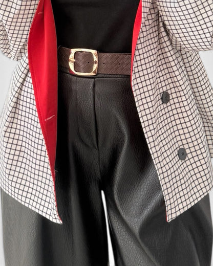 Pantalón ballon polipiel negros