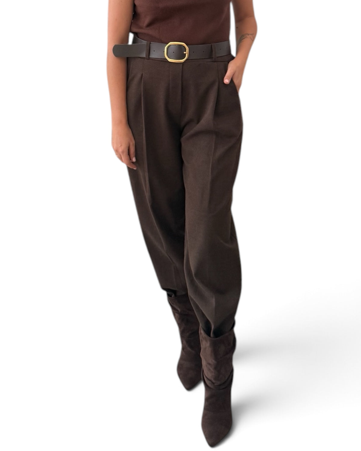 Pantalón vestir chocolate
