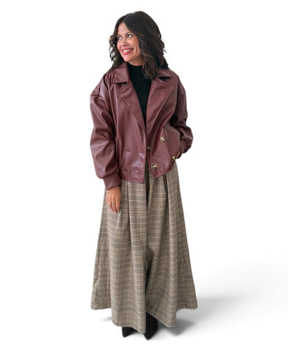 Chaqueta Burdeos polipiel