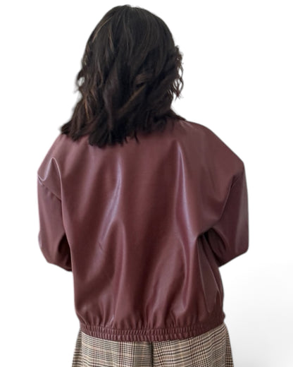 Chaqueta Burdeos polipiel