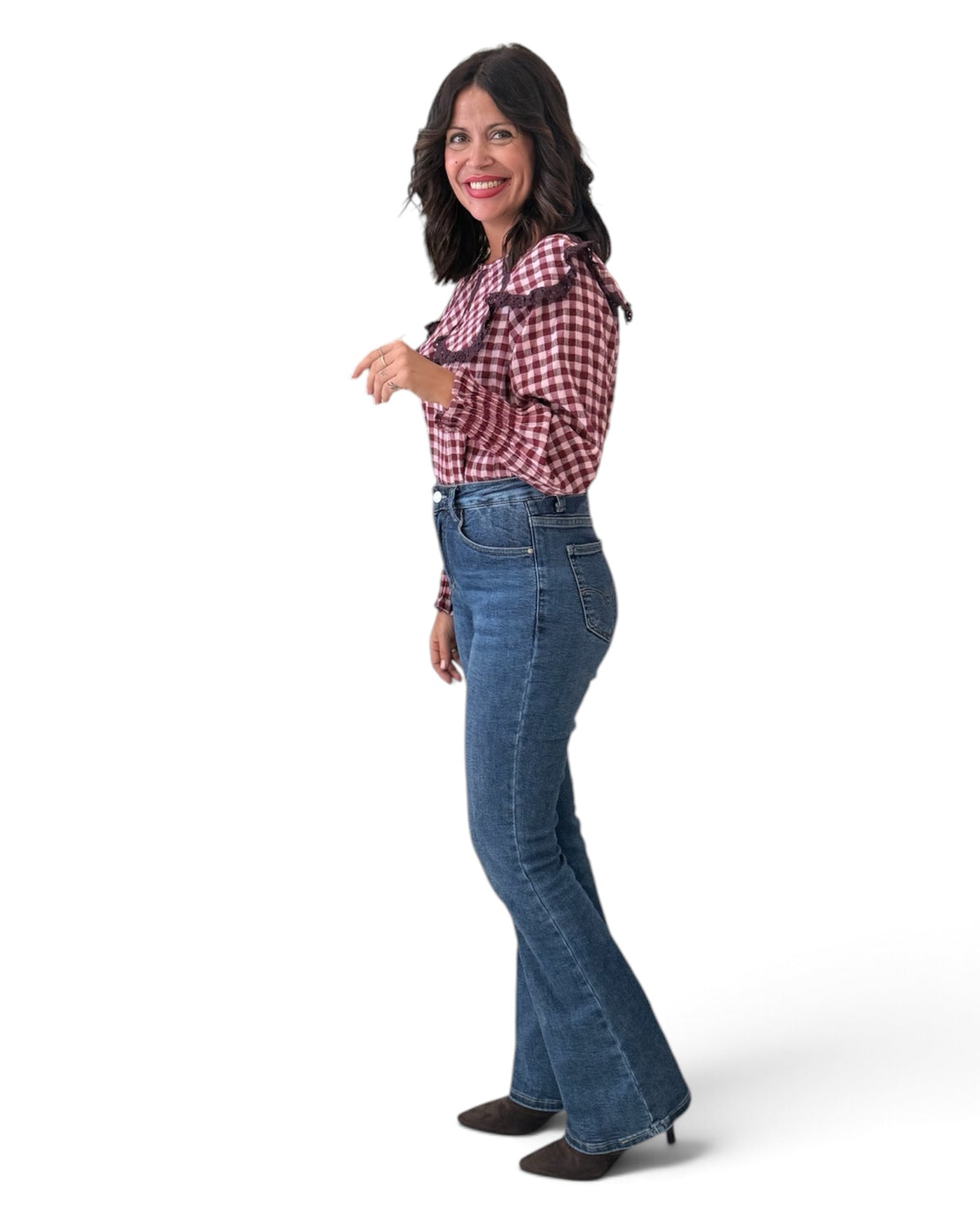 Camisa burdeos Carla