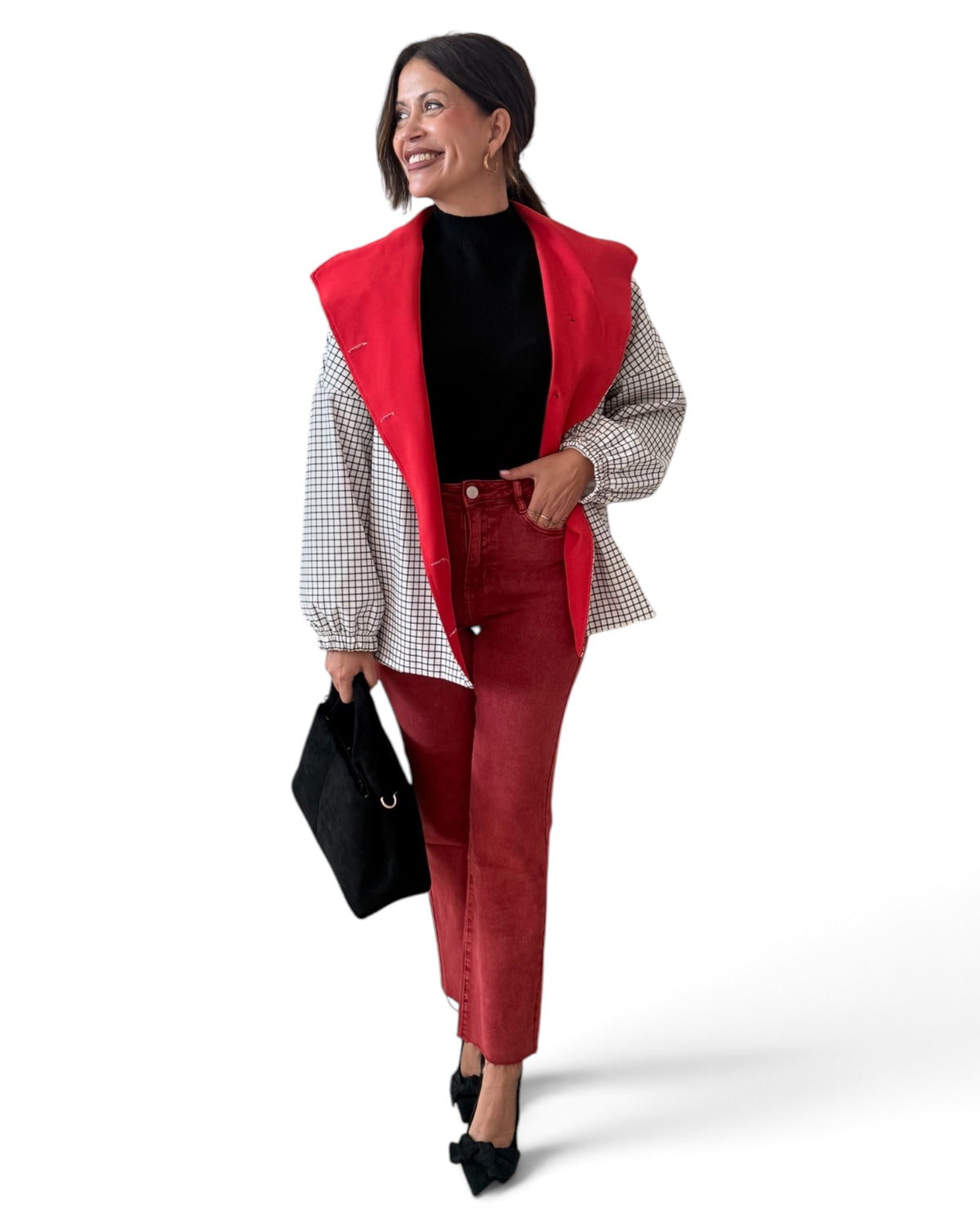 Jeans rojo estrella