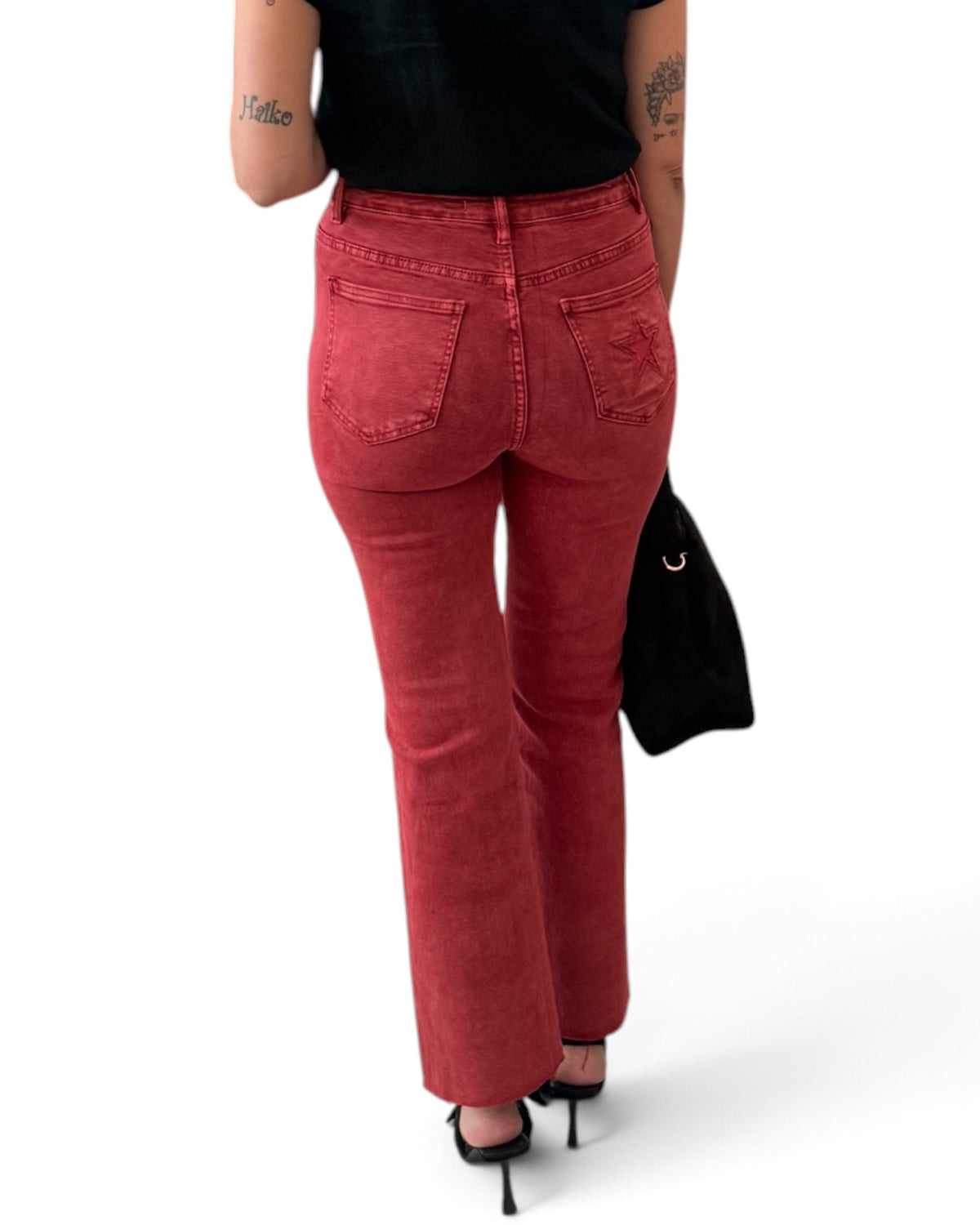 Jeans rojo estrella