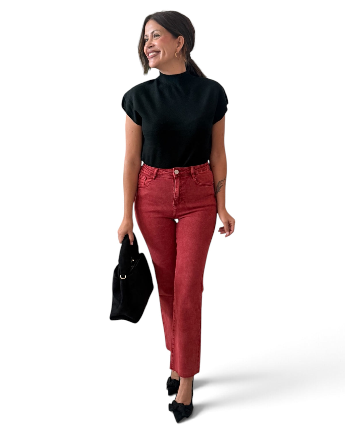 Jeans rojo estrella