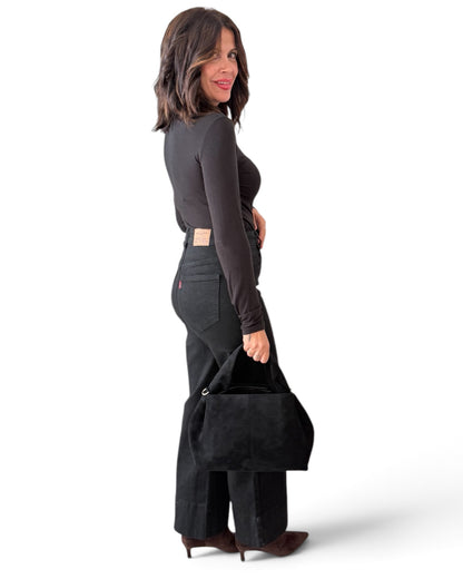 Jeans wide leg negros