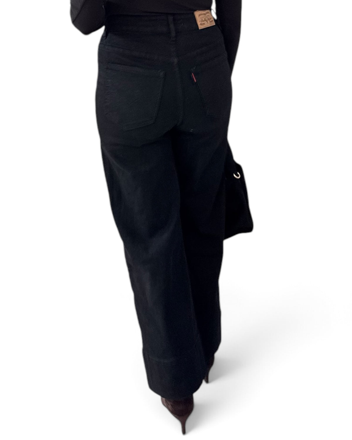 Jeans wide leg negros