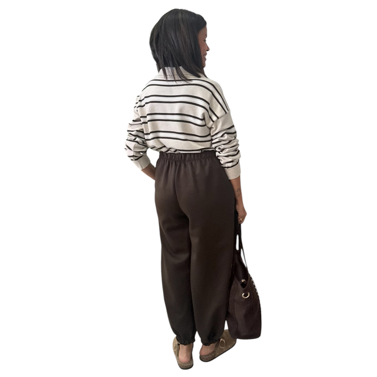 Pantalón pinzas tejido chandal
