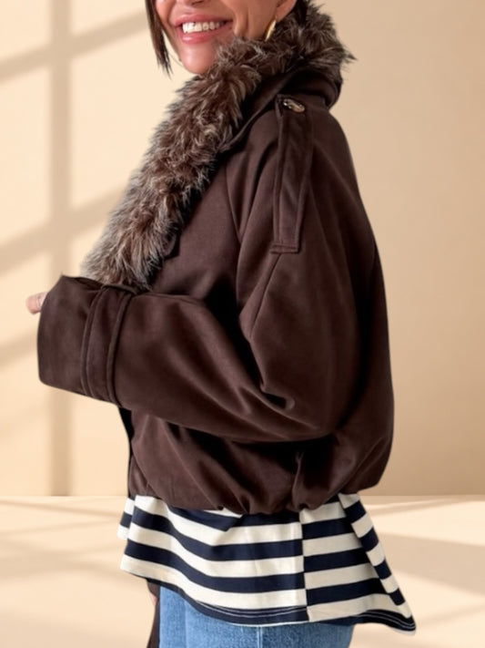 CHAQUETA CHOCOLATE ANTELINA