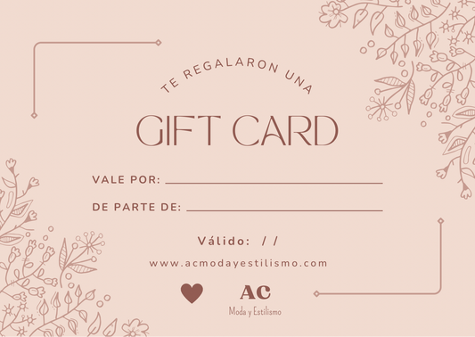 Tarjeta Regalo AC moda
